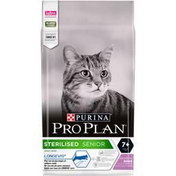 Сухой корм для стерилизованных кошек старше 7 лет Purina Pro Plan Sterilised 7+, с индейкой, 10 кг (12434276)