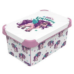 Коробка Qutu Style Box Unicorn, 5 л, 28,5х19х13,5 см, белый (STYLE BOX с/к UNICORN 5л.)