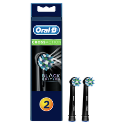 Насадки для электрической зубной щётки Oral-B Cross Action CleanMaximiser Black, 2 шт.