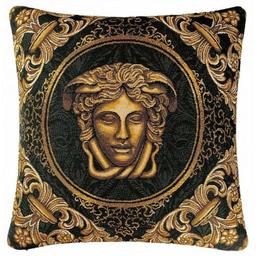 Наволочка Прованс Arte di lusso-1, 45х45 см, чорний із золотим (25633)