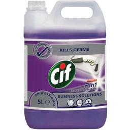 Чистящее средство Cif Professional 2 в 1, для мытья и дезинфекции всех поверхностей, 5 л