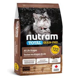 Сухой корм для котов Nutram - T22 GF Salmon&Trout Cat, индейка-курица, 1,13 кг (67714102819)