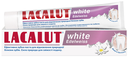 Зубна паста Lacalut White Edelweiss, 75 мл (4016369699621)