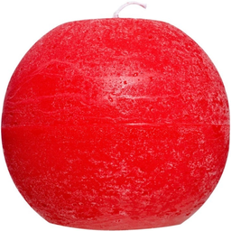 Свічка Pragnis Рустик, 10х10 см, червона (S1010-125)