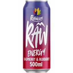 Энергетический безалкогольный напиток Rubicon Raw Energy Raspberry Blueberry 500 мл