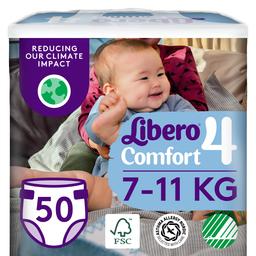 Підгузки Libero Comfort 4 (7-11 кг), 50 шт. (84010)