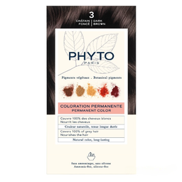 Крем-краска для волос Phyto Phytocolor, тон 3 (темный шатен), 112 мл (РН10017)
