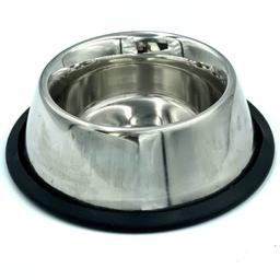 Миска для собак Lucky Star Cocker spaniel, нековзна, 16,5 см, 840 мл, сріблястий (SWT 2303-2)