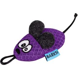 Іграшка для котів Barksi Мишка з дзвіночком 8х4 см фіолетова