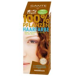 Біо-фарба для волосся Sante Nut Brown, порошкова, рослинна, 100 г