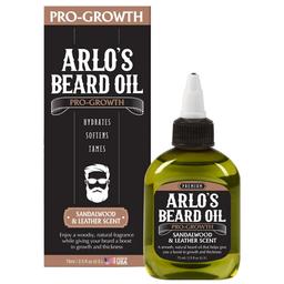 Масло для бороды Arlo's Pro Growth Beard Oil Sandalwood & Leather Scent, 75 мл