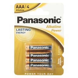 Лужні батарейки мізинчикові Panasonic Alkaline Power AAA Bli, 1,5 V, 4 шт. (LR03REB/4BPR)