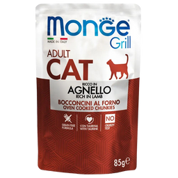 Влажный корм Monge Cat Grill Adult ягненок, 85 г (70013628)