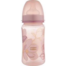Пляшка антиколікова з широким отвором Canpol babies Easystart Gold 240 мл рожева