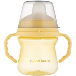 Кружка тренировочная Canpol babies First Cup Bonjour Paris, 150 мл, желтый (56/614_yel)
