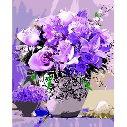 Картина за номерами ZiBi Art Line Пурпуровий букет 40х50 см (ZB.64121)