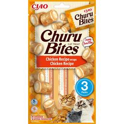 Ласощі для котів Inaba Ciao Churu Bites з куркою 30 г (3 шт. х 10 г)
