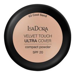 Компактная пудра для лица IsaDora Velvet Touch Ultra Cover SPF 20, тон 63 (Cool Sand), вес 7,5 г (551392)