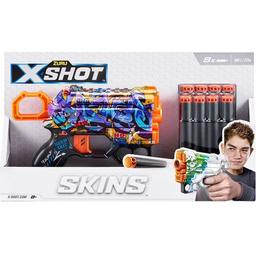 Скорострельный бластер Zuru X-Shot Skins Menace Spray Tag, 8 патронов (36515D)