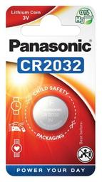 Литиевая батарейка Panasonic 3V CR 2032 Lithium, 1 шт. (CR-2032EL/1B)