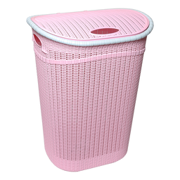 Кошик для білизни Irak Plastik Gordes, 52 л, рожевий (LA150)