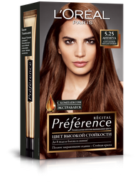 Краска для волос L’Oréal Paris Preference, тон 5,25 (Антигуа. Каштановый перламутровый), 174 мл (A6213327)