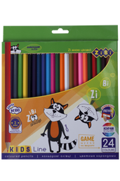 Карандаши цветные ZiBi Kids Line, 24 шт. (ZB.2416)
