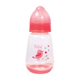 Пляшечка для годування Lindo, з силіконовою соскою, 150 мл, рожевий (LI 115 роз)