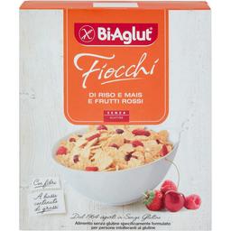 Хлопья BiAglut Fiocchi кукурузно-рисовые с ягодами без глютена 275 г