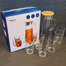 Набір для соку SnT: глечик, 1,5 л + склянки по 250 мл, 7 предметів (9048-01 )