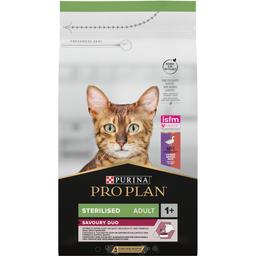 Сухой корм для стерилизованных кошек Purina Pro Plan Sterilised, с уткой и печенью, 1,5 кг (12384808)