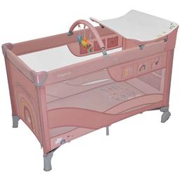 Манеж-кроватка Espiro Dream, 108 Pink Smile, розовый (205392)