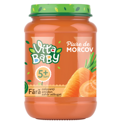 Пюре Vita Baby морковное, без сахара, 180 г
