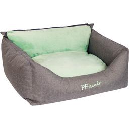 Лежак Pet Fashion Prime, 66x52x24, серый с зеленым