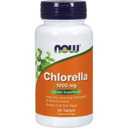 Хлорела Now Foods Chlorella 1000 мг 60 таблеток