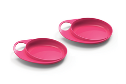 Набір тарілок Nuvita Easy Eating, рожевий, 2 шт. (NV8451Pink)