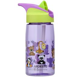 Пляшка для води Ardesto Funny Animals, 0,5 л, фіолетовий (AR2201TA)