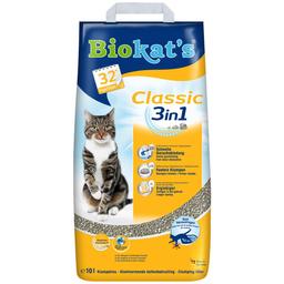 Бентонітовий наповнювач Biokat's Classic 3 в 1, 10 л (G-613307/614458)