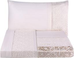 Набор постельное белье с покрывалом пике Karaca Home Maya gold 2020-1, евро, золотой, 7 предметов (svt-2000022238779)