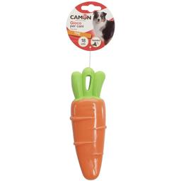 Игрушка для собак Camon морква с пищалкой, 18 см