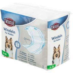 Подгузники для собак-мальчиков Trixie 30-46 см, S-M, 12 шт. (23641)