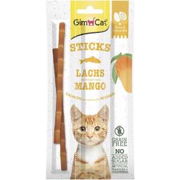Ласощі для котів GimCat Superfood Duo-Sticks з лососем та манго, 15 г
