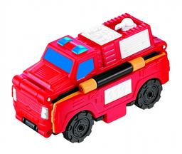 Машинка-трансформер Flip Cars Фронтальный погрузчик и Пожарный автомобиль, 2 в 1, 8 см (EU463875-14)