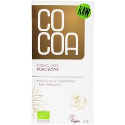 Шоколад сирий Cocoa Raw Кокос органічний 45% 50 г