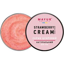 Скраб для тіла Mayur Strawberry Cream цукровий натуральний 250 мл
