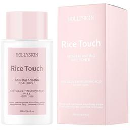 Тонер Hollyskin Rice Touch для підтримки мікробіому шкіри з центелою азійською 200 мл (0299h)