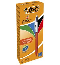Ручка шариковая BIC 4 Colours Original Fine, 1 мм, 4 цвета, 12 шт. (982867)