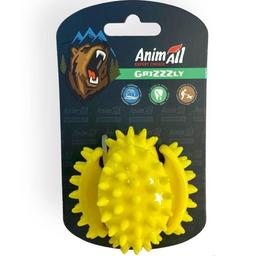 Игрушка для собак AnimAll Fun AGrizZzly Мяч мультифункциональная желтая