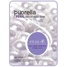 Тканинна маска для обличчя Puorella Pearl Mask Pack, з екстрактом перлин
