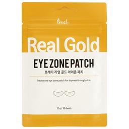 Патчі тканинні для зони навколо очей із золотом Prreti Real Gold, 30 шт.